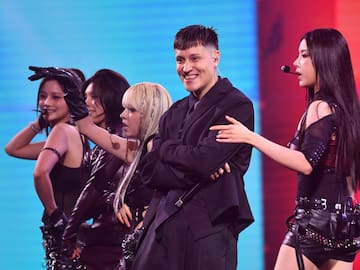 Lily de NMIXX reacciona a la participación de Kidd Voodoo durante su presentación en el Festival de Viña 2026