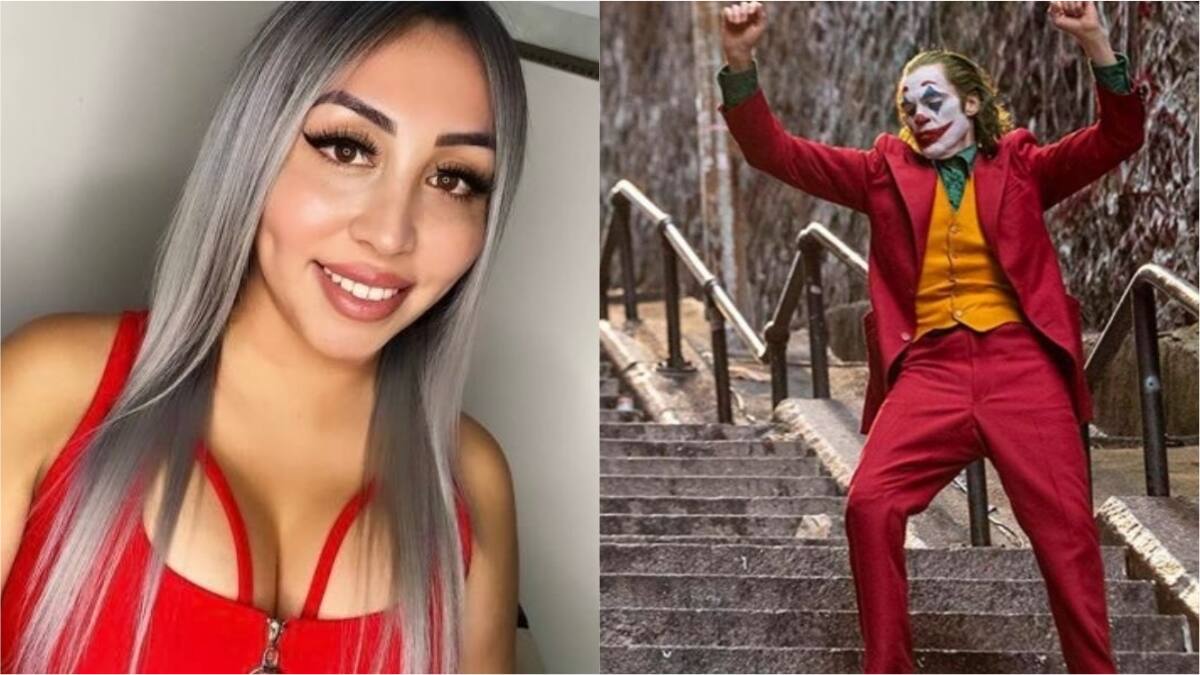 Naya Fácil recreó la escena del «Joker» en las escaleras de Nueva York