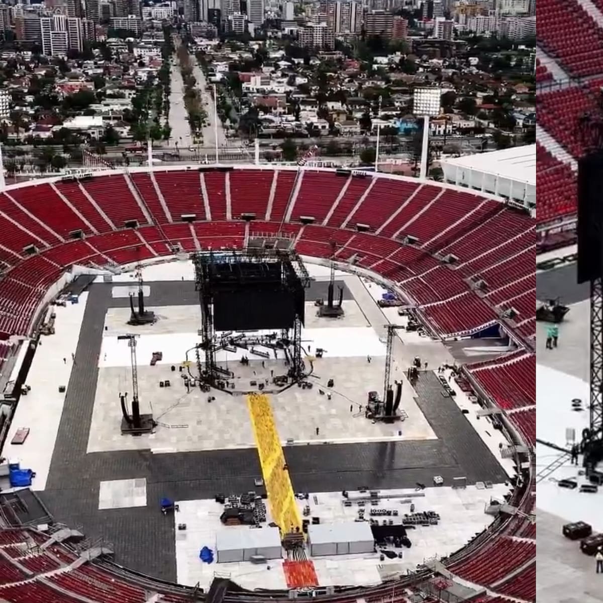 A pocos días de los shows de BTS: Así luce el montaje del escenario en el Estadio Nacional