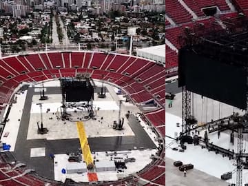 A pocos días de los shows de BTS: Así luce el montaje del escenario en el Estadio Nacional