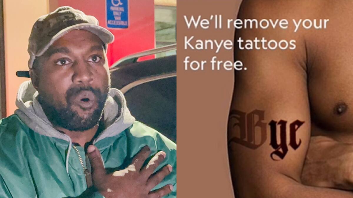 Estudio de Londres ofrece eliminar gratuitamente tatuajes relacionados con Kanye West