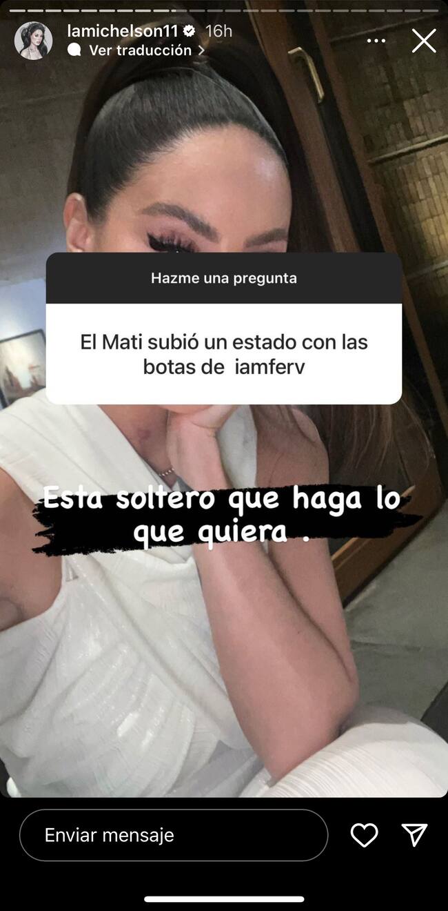 Captura Instagram @lamichelson11</a>
