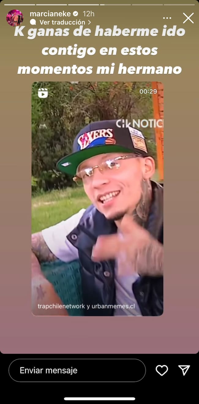 Captura Instagram @marcianeke</a>