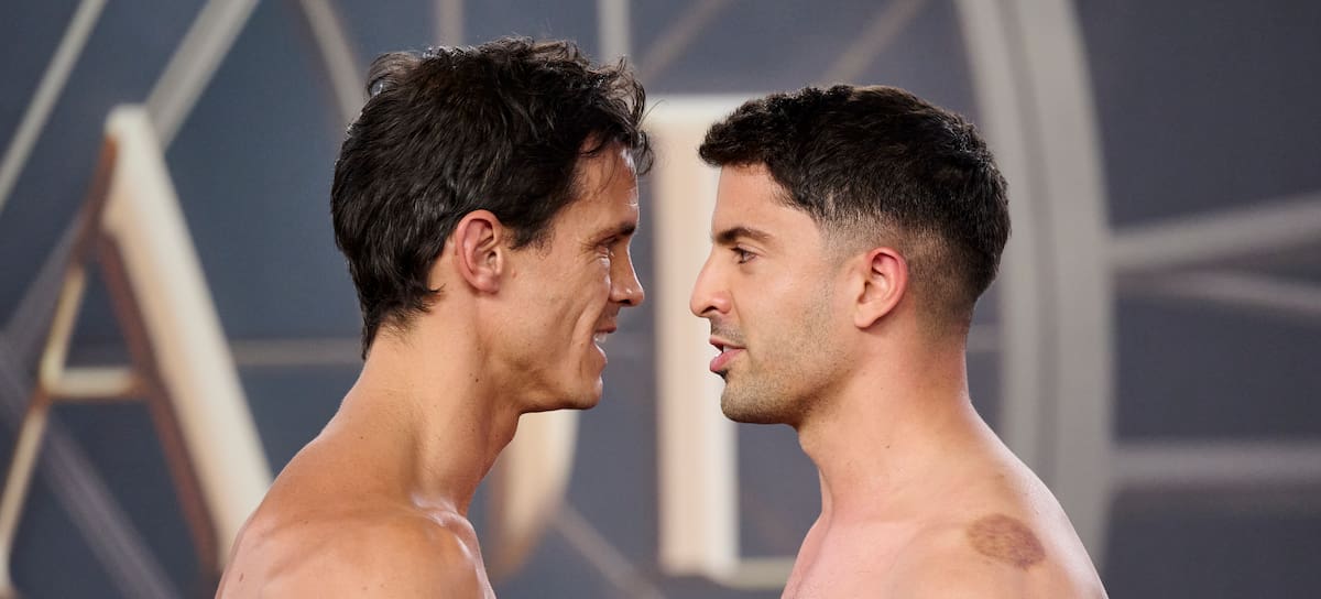 MADRID, SPAIN - JULY 24: Spanish Edu Aguirre and Argentinian Gaston Edul attend to the weighing of "La Velada Del Año VI" of organizated by Ibai Llanos at La Cartuja Stadium on July 24, 2026 in Madrid, Spain. (Photo by Borja B. Hojas/Getty Images)