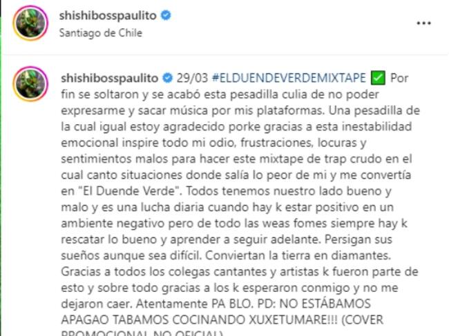 Instagram @shishibosspaulito</a>