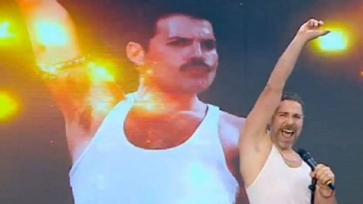 ¡Eeeeo! José Antonio Neme imitó a Freddie Mercury en «Mucho Gusto»