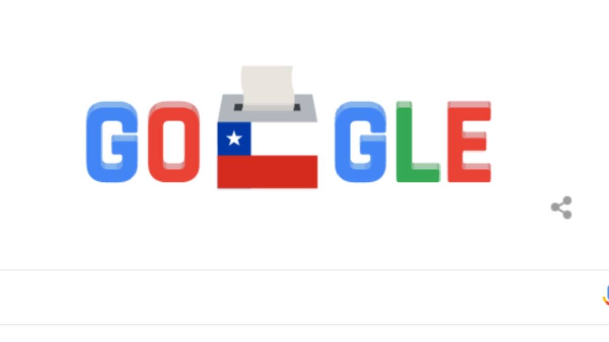 ¡Logo chileno! Google modificó su doodle para estas históricas Elecciones 2021
