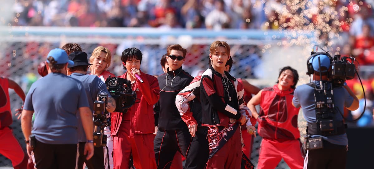 Créditos: BTS en el show de la final de la Copa Mundial de la FIFA 2026 - Getty Images