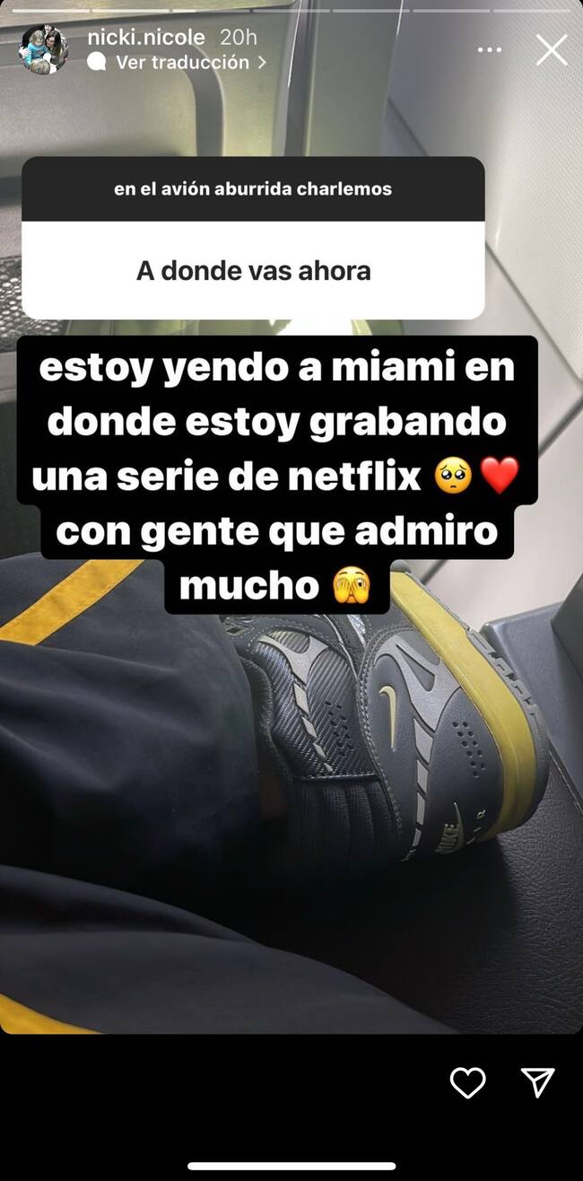 Captura Instagram @nicki.nicole