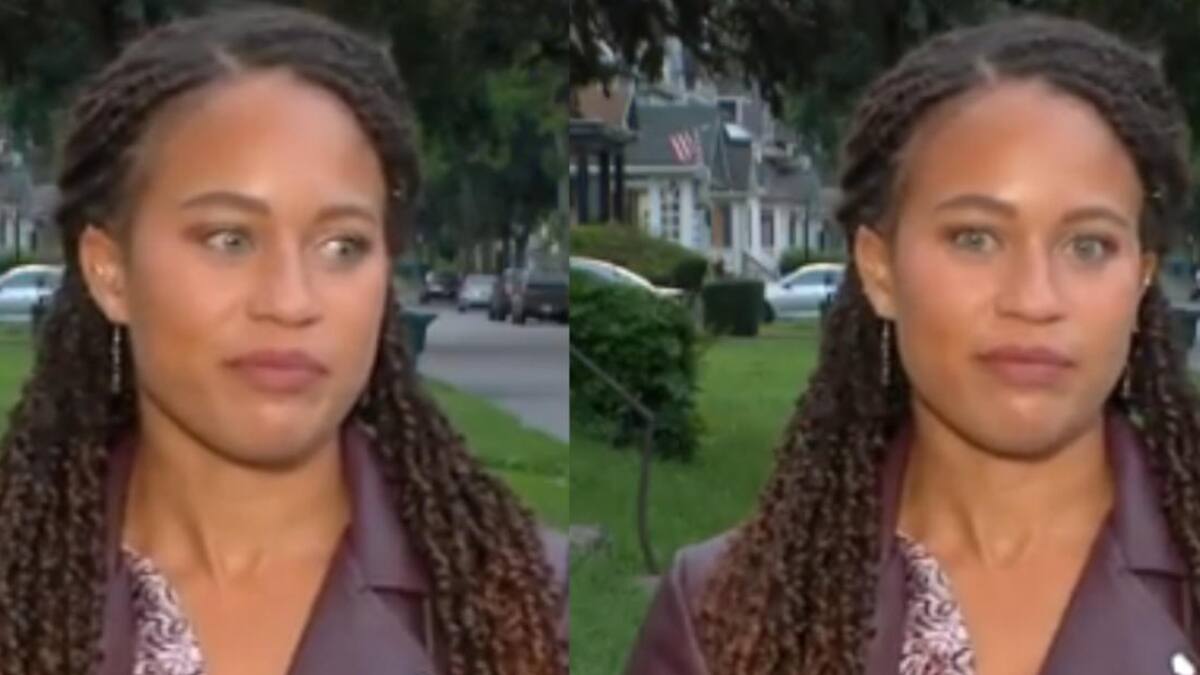 ¡Hasta cuándo! Periodista fue acosada por dos hombres justo antes de un despacho en vivo