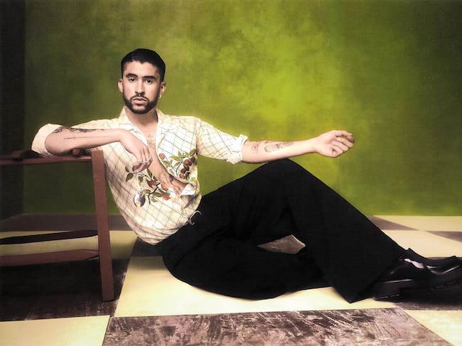 Bad Bunny en Vanity Fair (Foto por: Szilveszter Makó)