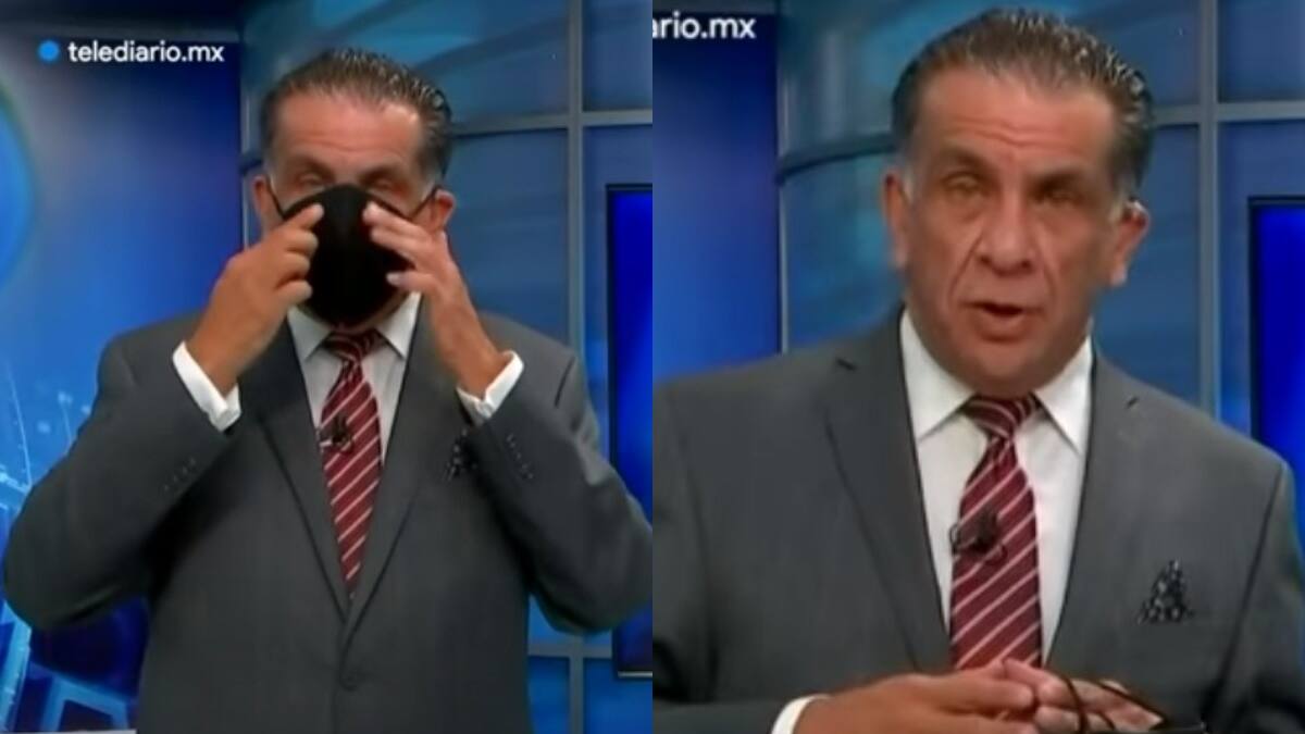 «Bola de imbéciles»: Presentador mexicano arremetió contra antivacunas durante su noticiero