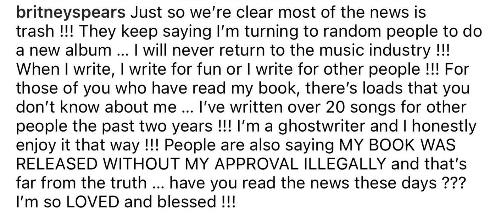 Captura @britneyspears