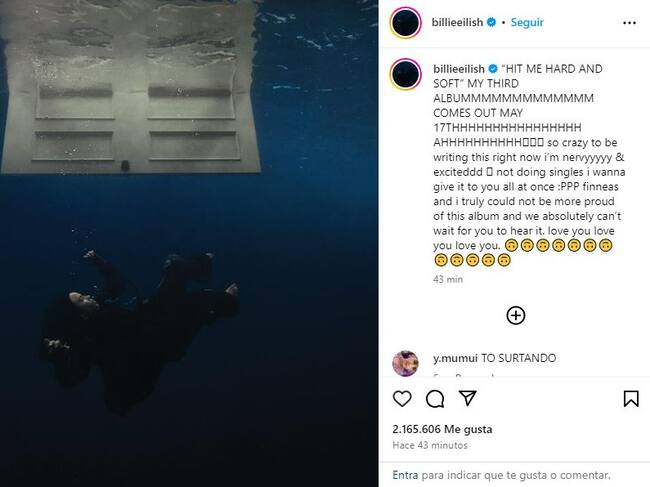 Captura @billieeilish
