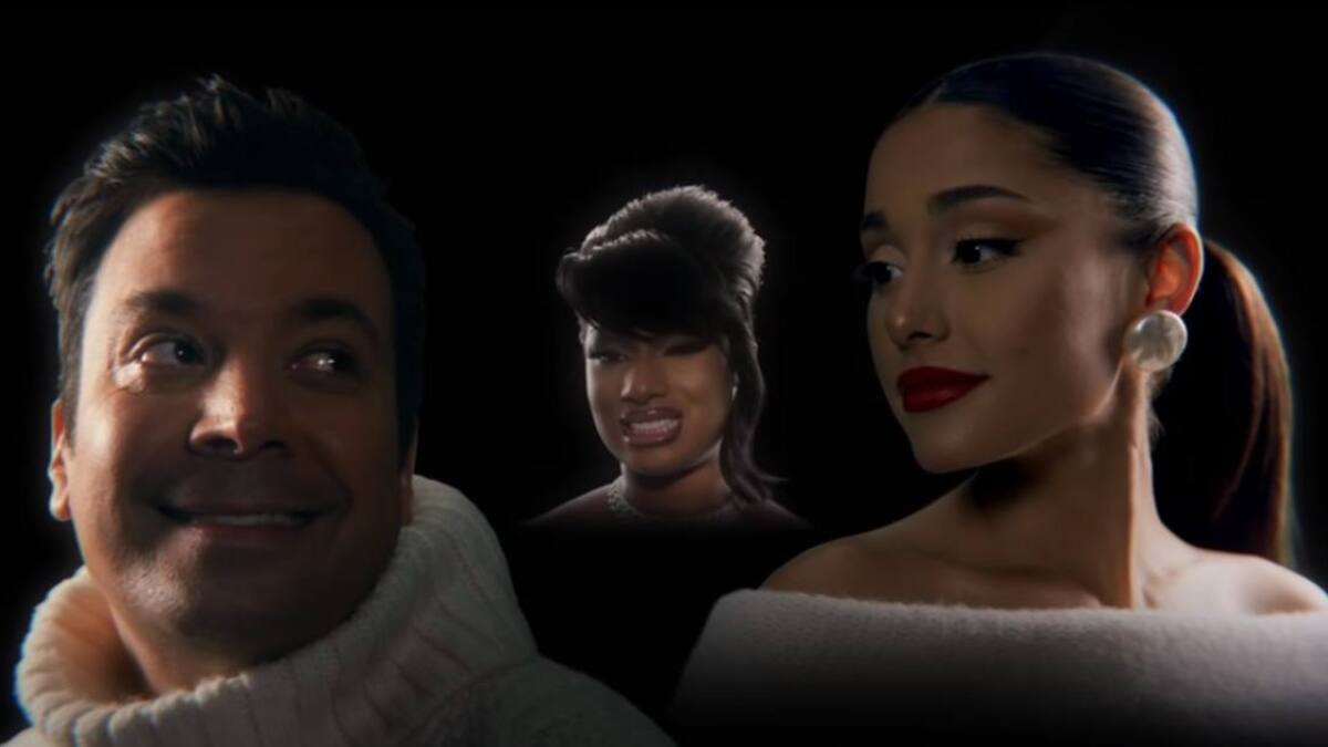 Ariana Grande, Megan Thee Stallion y Jimmy Fallon estrenan villancico