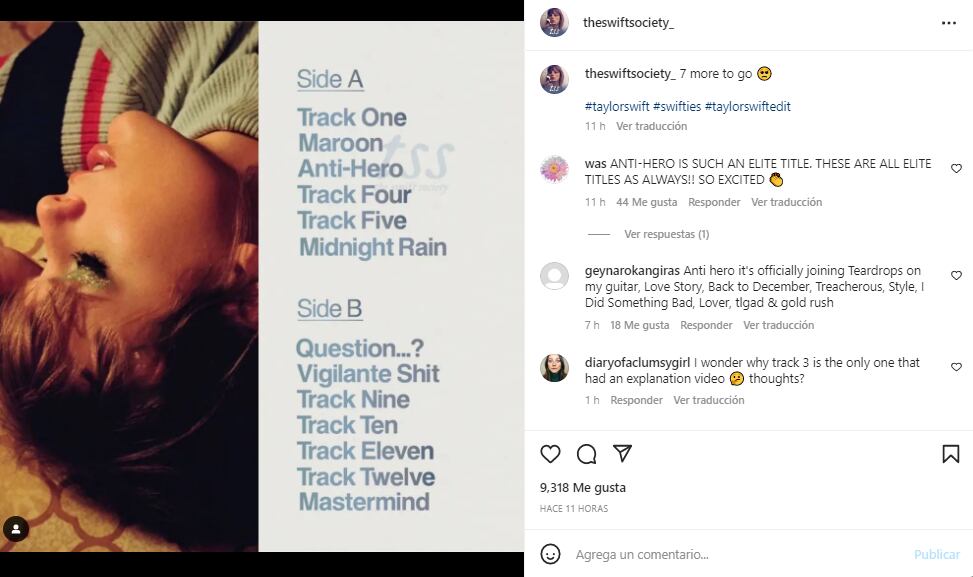 Captura @theswiftsociety_