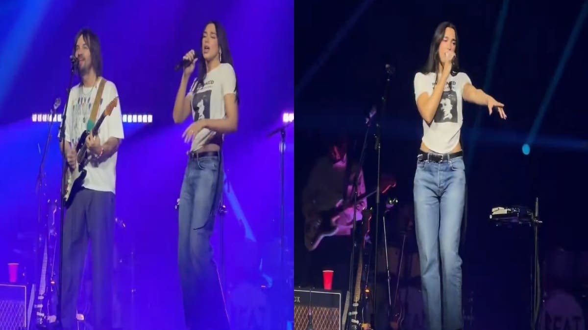 ¡Sorpresa! Tame Impala invita a Dua Lipa a su show y pone a todos a cantar "Houdini"