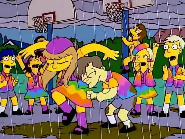 Fuente: escena de los Simpsons vía Pinterest