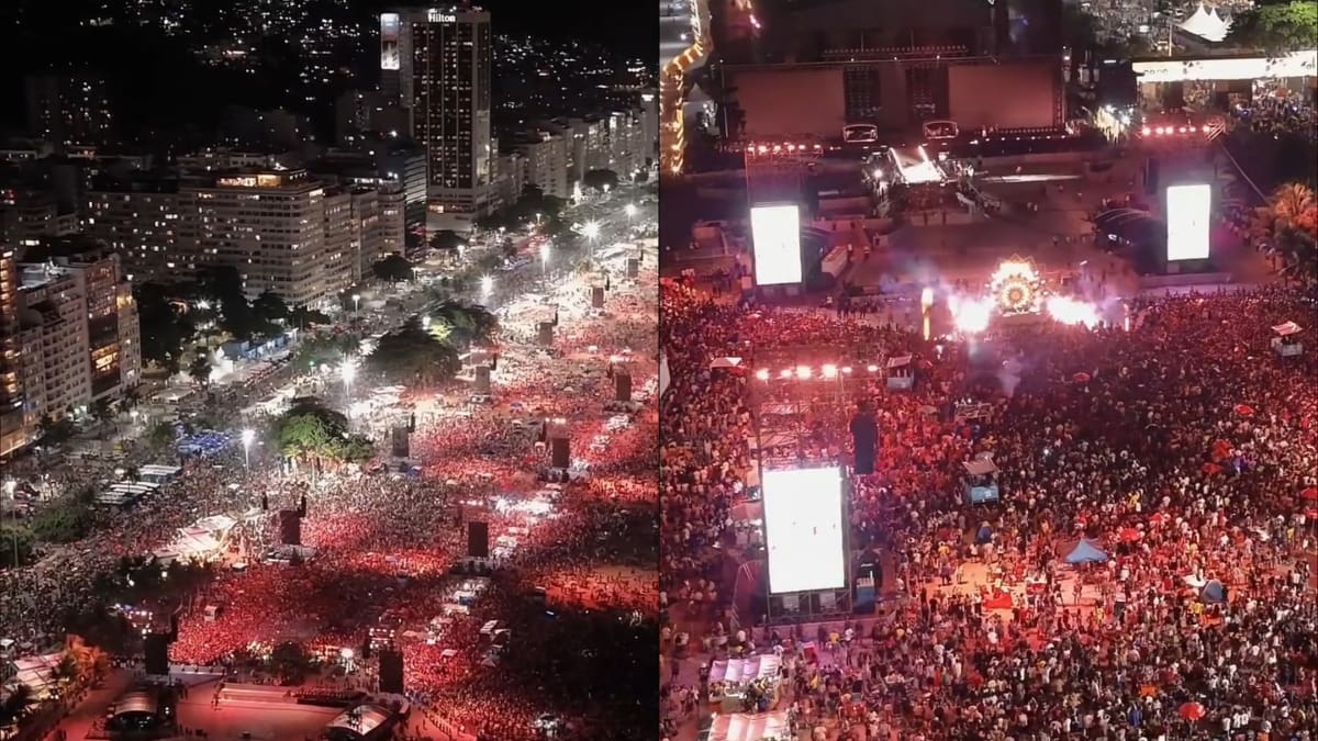 A solo horas del show de Shakira en Río de Janeiro: cientos de miles de personas esperan a "La Loba" en Copacabana