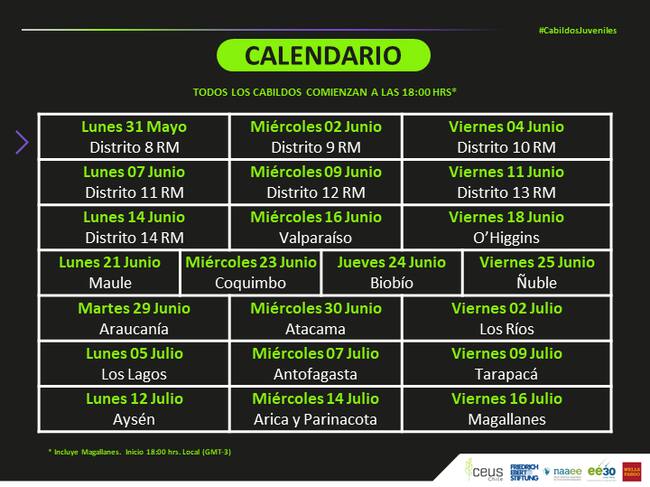 Calendario Voces Juveniles