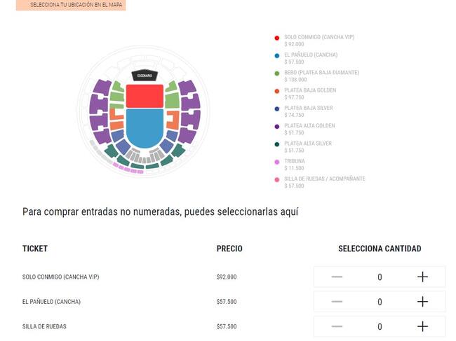 Captura PuntoTicket