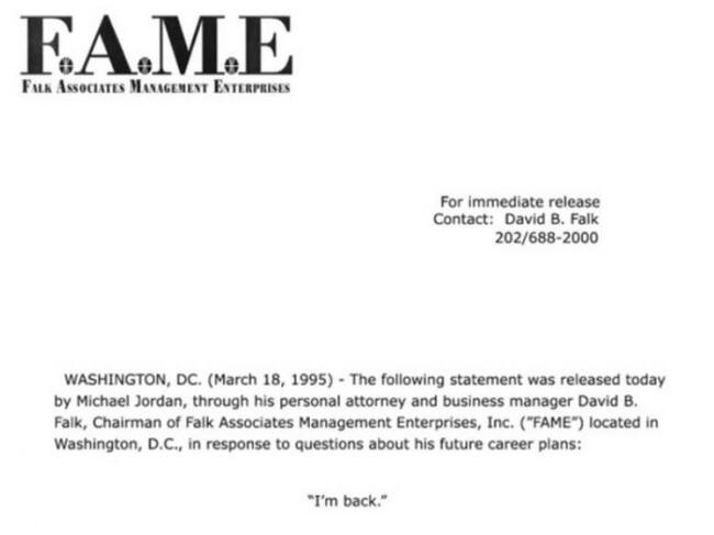 Comunicado Michael Jordan (Captura)