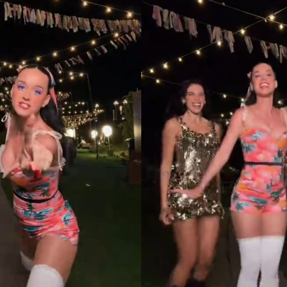 ¿Se viene colaboración? Dua Lipa y Katy Perry encienden las redes con un TikTok y sus fans exigen una canción juntas