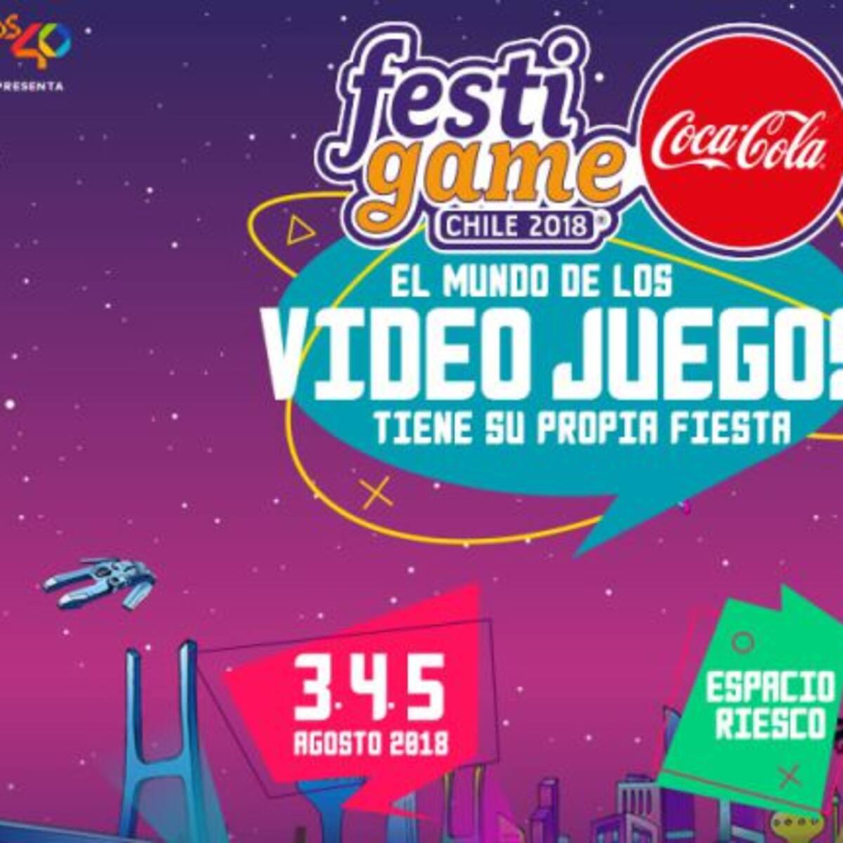 Descarga aquí tu código de un 40% de dscto en entradas para FESTIGAME COCA COLA 2018