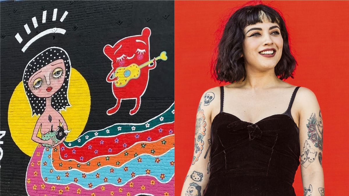 Mon Laferte compartió su alegría tras pintar su primer mural en Los Ángeles