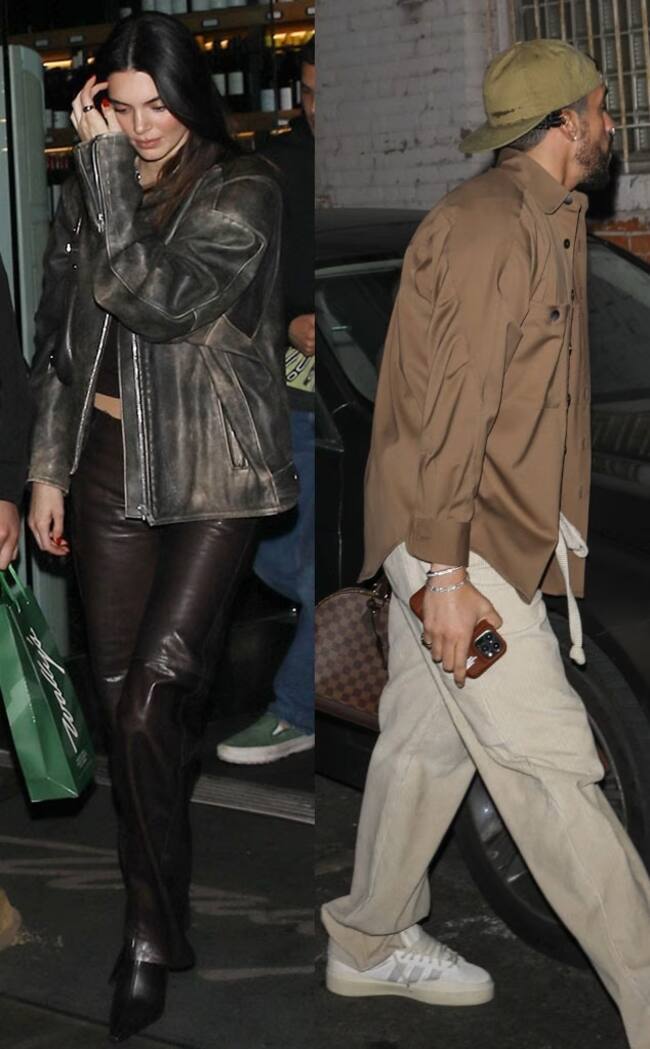 Kendall Jenner y Bad Bunny (BACKGRID vía E! News)</span>