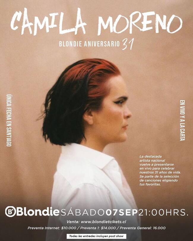 Camila Moreno en Blondie