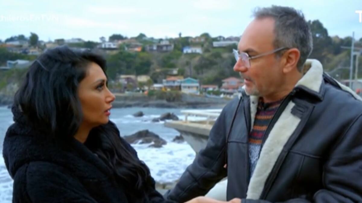 Luis Jara se pone esotérico: Le lee la mano a Pamela Díaz