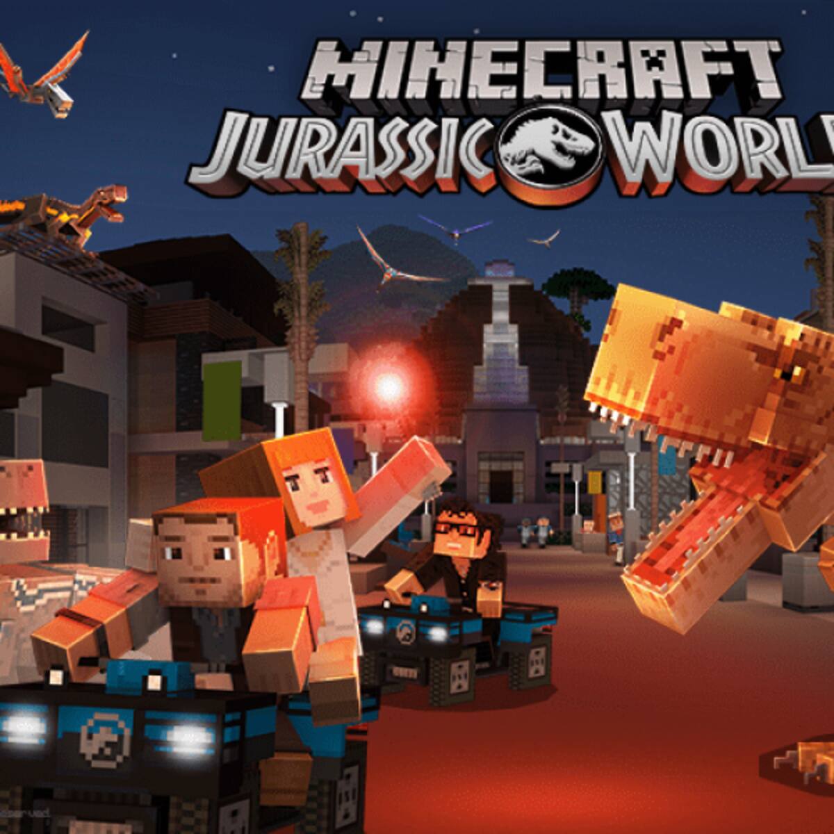 Jurassic World tendrá una curiosa colaboración con Minecraft gracias a un nuevo DLC