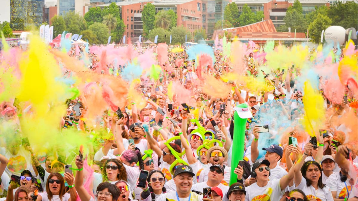The Color Run 2026: la fiesta de colores regresa a Santiago con espuma, música y sorpresas