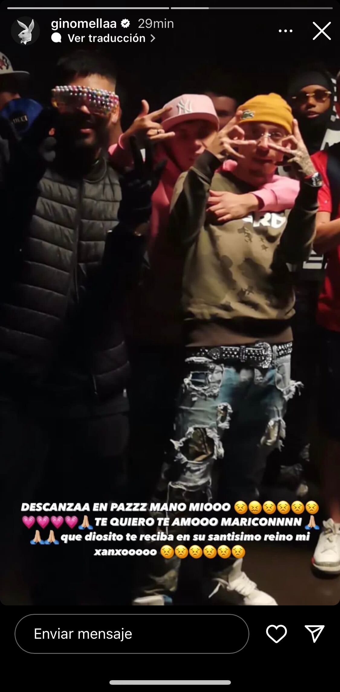 Captura Instagram @ginomellaa</a>