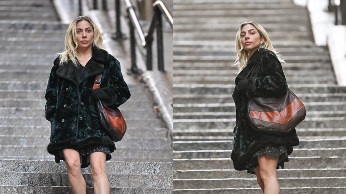 Lady Gaga recrea icónica escena de «Joker» en nuevas fotos