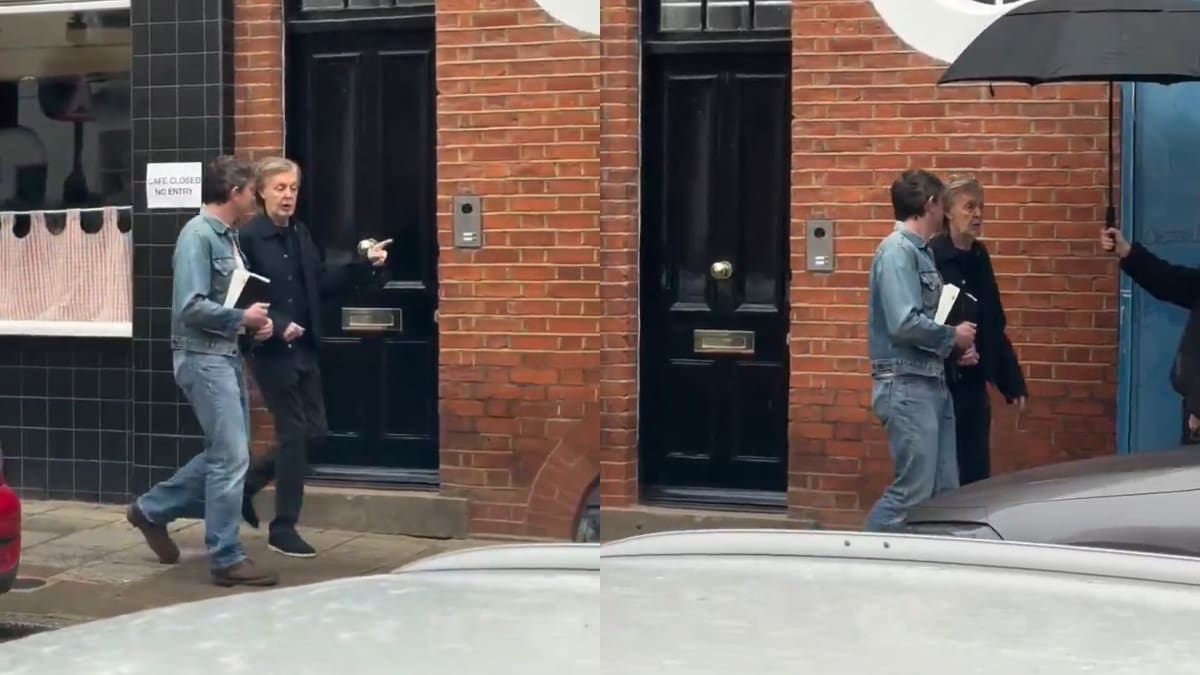 ¿Dando consejos?: Captan a Paul Mescal y Paul McCartney caminando por Londres