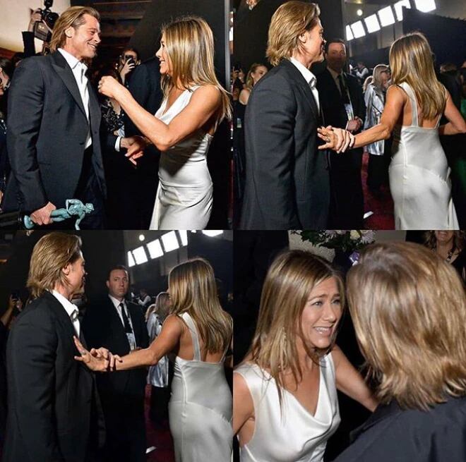 Jennifer Aniston y Brad Pitt en los premiosa SAG,