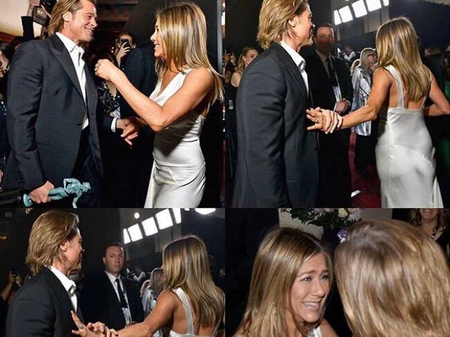 Jennifer Aniston y Brad Pitt en los premiosa SAG,