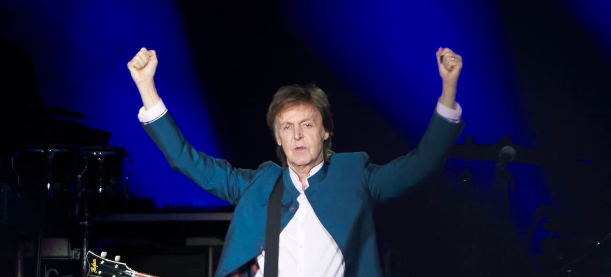 Paul McCartney en su último concierto en Madrid en 2016. Getty.