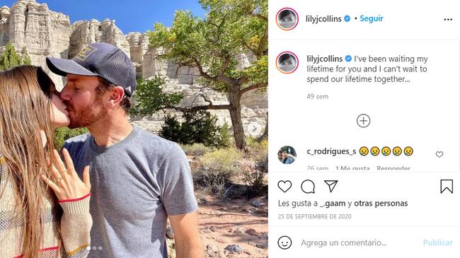 Lily Collins propuesta de matrimonio