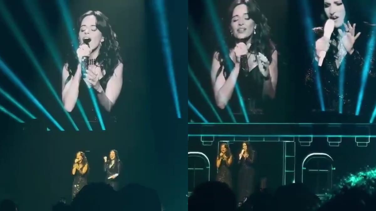 "¡Víveme sin miedo ahora!": Camila Cabello sorprende en concierto de mítica cantante italiana