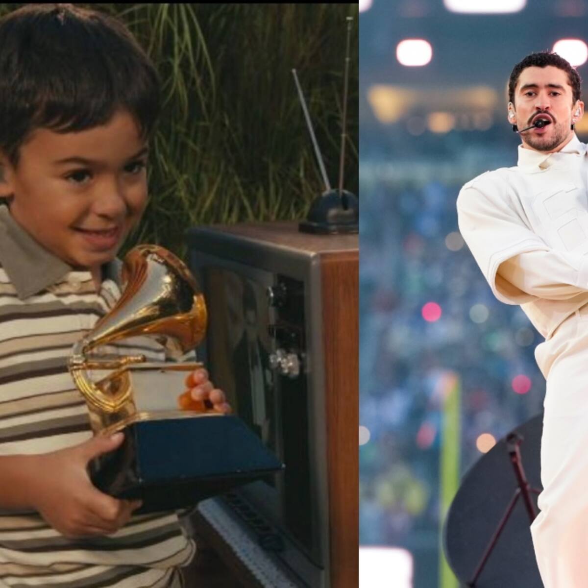 ¿Quién es el niño al que Bad Bunny le entregó un Grammy durante su presentación en el Super Bowl 2026?