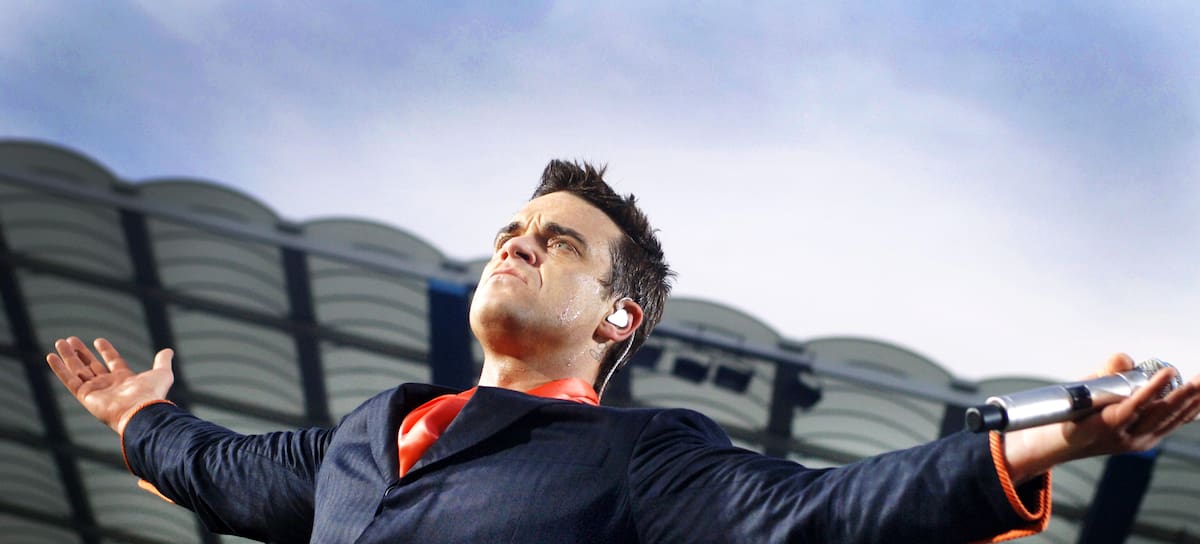 Robbie Williams, Koning Boudewijnstadion, Brussel, Belgium, 13th June 2006. (Photo by Gie Knaeps/Getty Images)