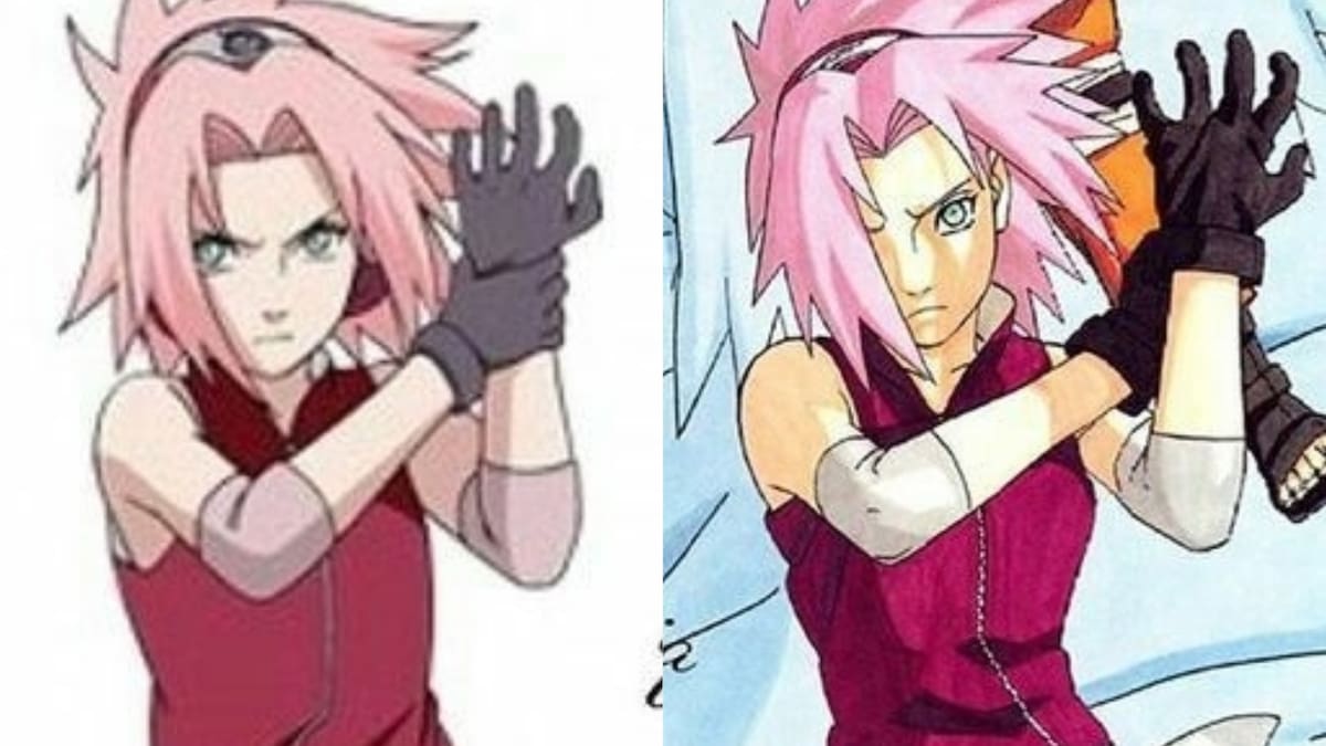 «Naruto»: El hilo de Twitter que muestra cómo perjudicaron a Sakura en su paso del manga al anime