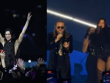 Dua Lipa sorprende cantando "Oye Mi Amor" junto a Fher de Maná