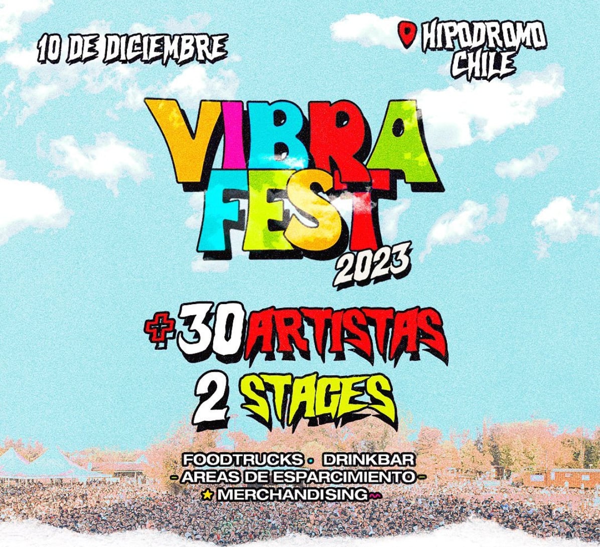 Afiche oficial del Festival Vibra Fest 2023