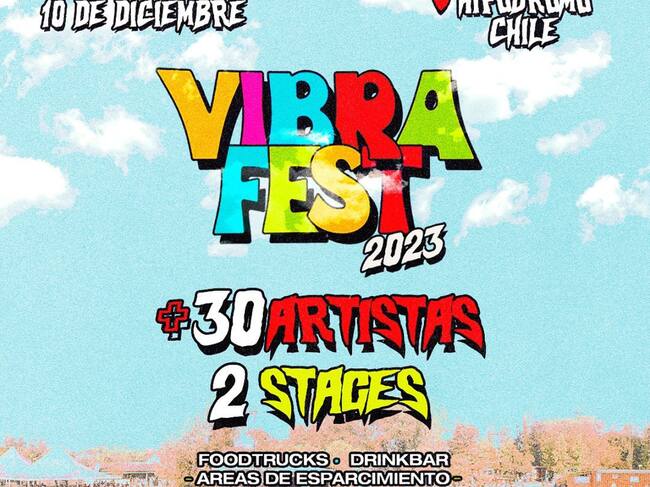 Afiche oficial del Festival Vibra Fest 2023