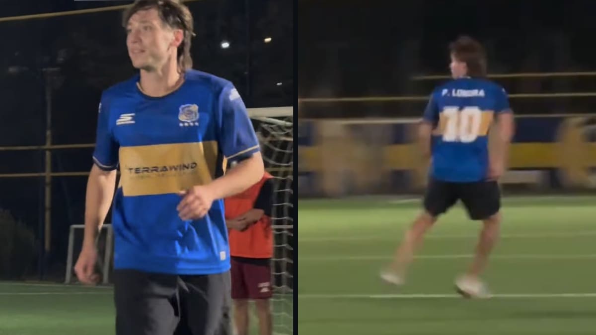 Con la camiseta de Everton: Paulo Londra se luce jugando fútbol en la previa de su show en el Festival de Viña 2026