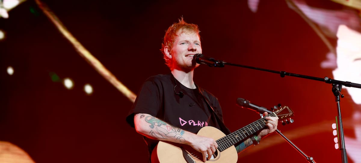 NEWARK, NEW JERSEY - SEPTEMBER 26: Ed Sheeran performs onstage during Audacy's 12th Annual We Can Survive at Prudential Center on September 26, 2025 in Newark, New Jersey. (Photo by Kevin Mazur/Getty Images for Audacy)